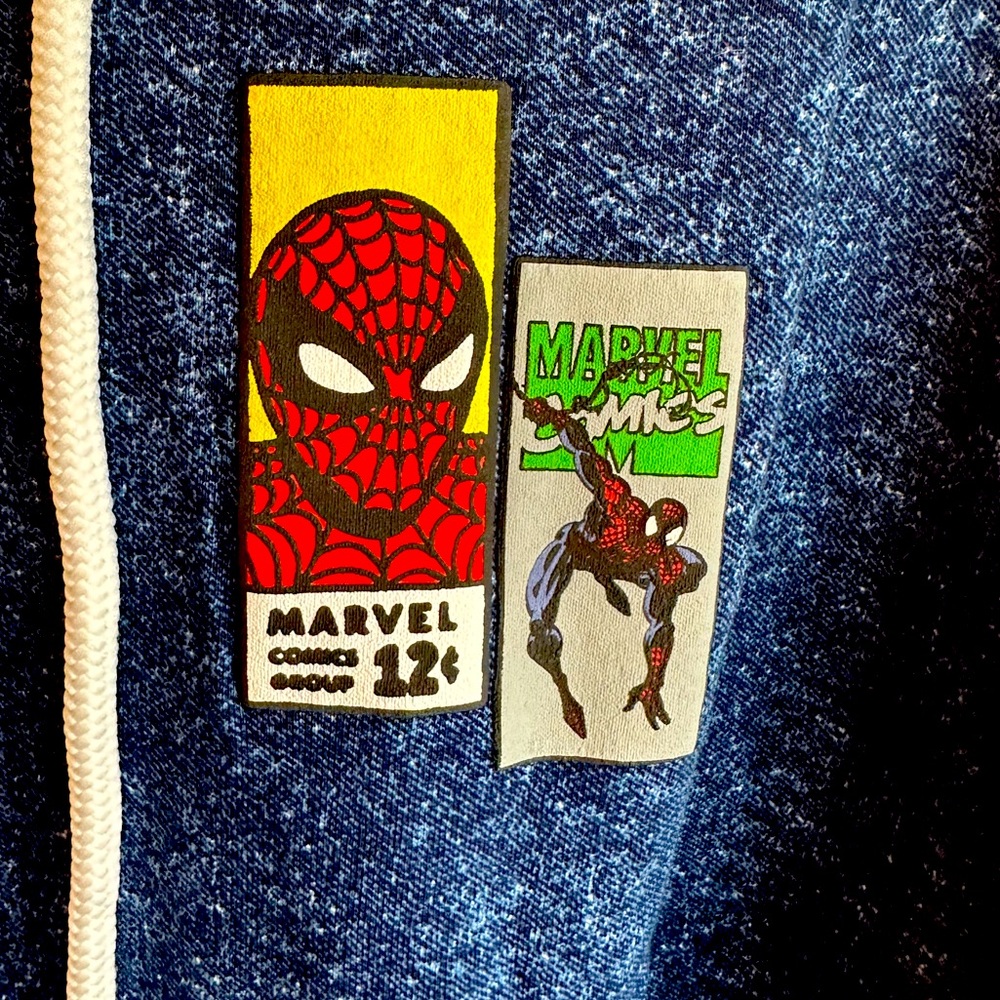 NWT!  Disney Marvel Spider-Man Spirit Jersey Hoodie 60th Anniversary
